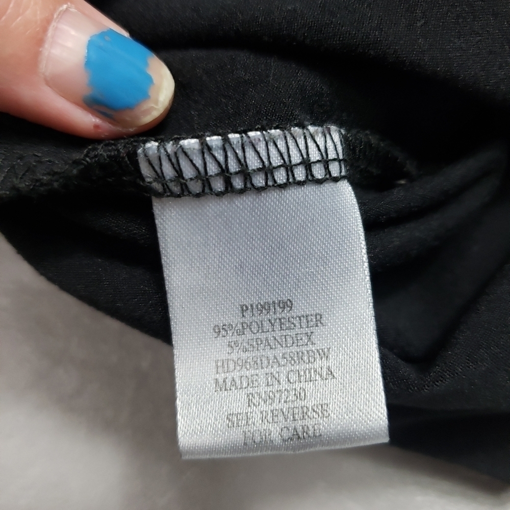 almost famous solid black ruched side skirt women's size small - Picture 5 of 9